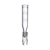 250µl Big Mouth Insert (Polypropylene) w/Bottom Spring & Graduated Markings for 2.0ml Short-Cap and Crimp-Top Vials, pk.100